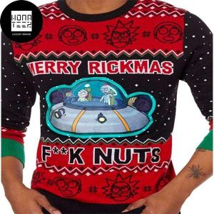 Rick And Morty Merry Rickmas Fk Nuts 2023 Ugly Christmas Sweater