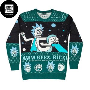 Rick and Morty Aww Geez Rick 2023 Ugly Christmas Sweater