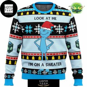 Rick and Morty Mr Meeseeks 2023 Ugly Christmas Sweater