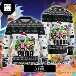 Rick and Morty Puma Model 2023 Ugly Christmas Sweater