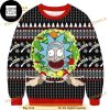 Rick And Morty Santa Man Patterns Holiday 2023 Ugly Christmas Sweater