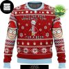 Rick And Morty Santa Man Patterns Holiday 2023 Ugly Christmas Sweater