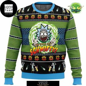 Rick and Morty You Gotta Get Schwifty 2023 Ugly Christmas Sweater