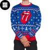 Rolling Stones Band Draw Caricatures And Monkey Crazy 2023 Ugly Christmas Sweater