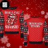 Rolling Stones Red And White Stripes 2023 Ugly Christmas Sweater