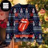 Rolling Stones X Grinch With Candy Canes 2023 Funny Ugly Christmas Sweater