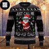 Santa Claus And Music Notes 2023 Ugly Christmas Sweater