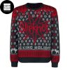 Slipknot Logo Snowflakes And Christmas Tree 2023 Ugly Christmas Sweater