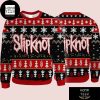 Slipknot Logo Snowflakes Red And Grey 2023 Ugly Christmas Sweater