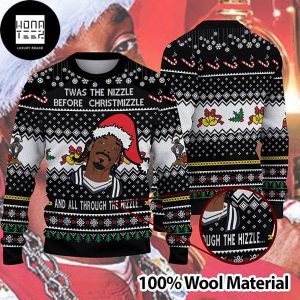 Snoop Dogg Twas The Nizzle Before Chrismizzle 2023 Ugly Christmas Sweater