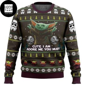 Star Wars Baby Yoda Cute I Am Adore Me You Must 2023 Ugly Christmas Sweater