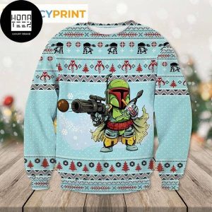 Star Wars Boba Fett Merry Xmas 2023 Ugly Christmas Sweater