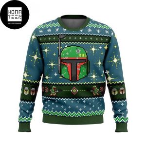 Star Wars Boba Fett SW Shining Stars 2023 Ugly Christmas Sweater