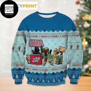 Star Wars Boba Tea Characters Cute 2023 Ugly Christmas Sweater