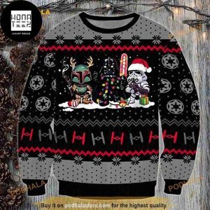 Star Wars Cute Character Playing Snow 2023 Ugly Christmas Sweater