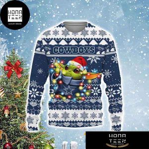 Star Wars Dallas Cowboys Baby Yoda 2023 Ugly Christmas Sweater