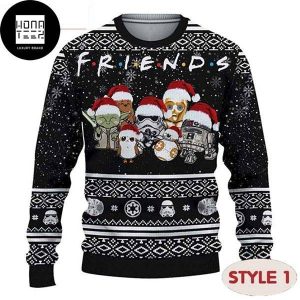 Star Wars Friends Baby Yoda Multiple Styles 2023 Ugly Christmas Sweater