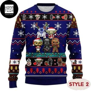 Star Wars Friends Baby Yoda Santa Cute 2023 Ugly Christmas Sweater