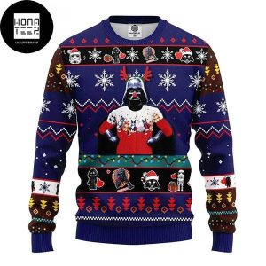 Star Wars Funny Reindeer Darth Vader Xmas Gifts 2023 Ugly Christmas Sweater