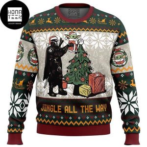 Star Wars Mandalorian Jingle All The Way 2023 Ugly Christmas Sweater