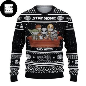 Star Wars Stay Home and Watch Star Wars 2023 Ugly Christmas Sweater