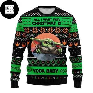 Star Wars Yoda Baby For Christmas Is Yoda Baby Xmas Gifts 2023 Ugly Xmas Sweater