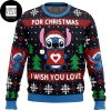 Stitch Eat Candy Canes 2023 Ugly Sweater