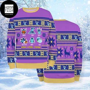 Stitch How I Feel Today 2023 Ugly Christmas Sweater