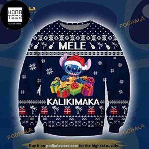 Stitch Mele Kalikimaka Xmas Gifts 2023 Ugly Christmas Sweater