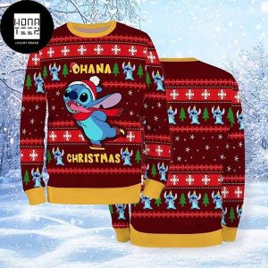 Stitch Ohana Christmas 2023 Ugly Christmas Sweater