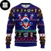 Stitch Playing Fairy Lights 2023 Ugly Christmas Sweater