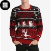 Stranger Things Cycling In The Forest 2023 Ugly Christmas Sweater