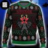 Stranger Things Cycling In The Forest Red And Black 2023 Ugly Christmas Sweater