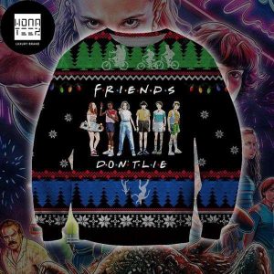 Stranger Things Friends Dont Lie 2023 Ugly Christmas Sweater
