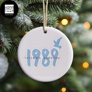 Taylor Swift 1989 Taylor Version Logo 2023 Christmas Tree Decorations Ornament