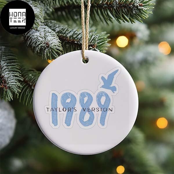 Taylor Swift 1989 Taylor Version Logo 2023 Christmas Tree Decorations  Ornament - Honateez
