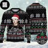 Elvis Presley With Snowman Playing Snow 2023 Ugly Christmas Sweater