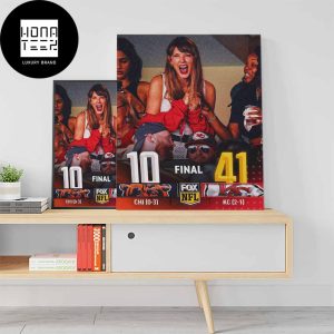 Taylor Swift X NHL Happy Following The Kansas City Chiefs Win Fan Gifts Home Decor Poster Canvas