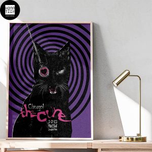 The Cure Riot Fest Chicago September 17 2023 Black Cat Fan Gifts Home Decor Poster Canvas