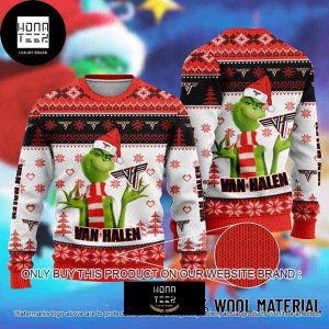Van Halen And The Grinch Xmas Gifts 2023 Ugly Christmas Sweater
