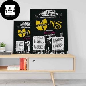 Wu Tang Clan NY State Of Mind Tour 2023 North America The Saga Continues Worldwide Fan Gifts Home Decor Poster Canvas