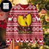 Wu Tang Clan Logo Yellow Deer And Snowflakes 2023 Ugly Christmas Sweater