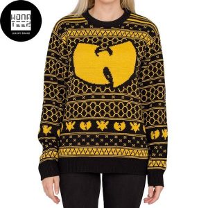 Wu Tang With Hive Yellow And Black Xmas Gifts 2023 Ugly Christmas Sweater