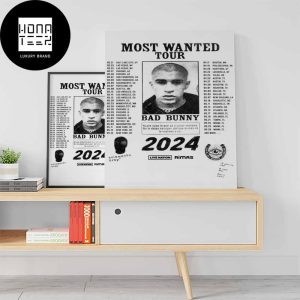 Bad Bunny Most Wanted Tour 2024 If You Are Not A Real Fan Dont Come Home Decor Poster Canvas