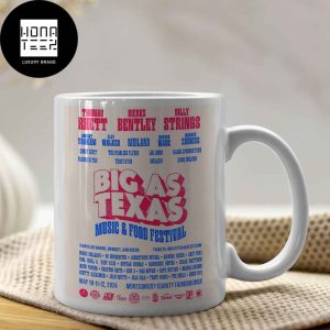 Big As Texas Music And Food Festival May 10-11-12 2024 Fan Gifts Ceramic Mug