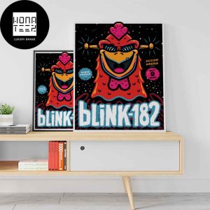 Blink-182 Accor Arena October 09 2023 Paris France Fan Gifts Home Decor Poster Canvas