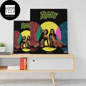 City Girls Raw New Album October 20 2023 Fan Gifts Home Decor Poster Canvas