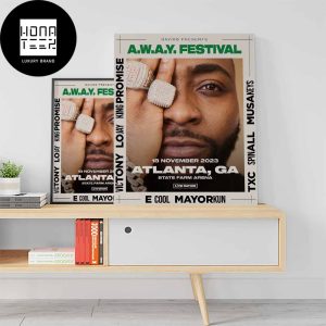 Davido AWAY Festival 18 Novemver 2023 Alanta GA State Farm Arena Fan Gifts Home Decor Poster Canvas