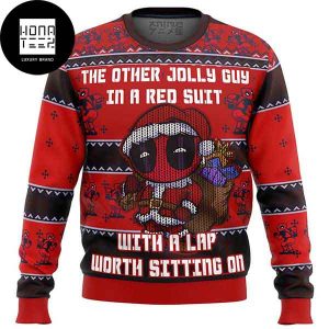 Deadpool The Other Jolly Guy In A Red Suit 2023 Ugly Christmas Sweater