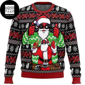 Deadpool Wearing Santa Ugly Sweater 2023 Ugly Christmas Sweater